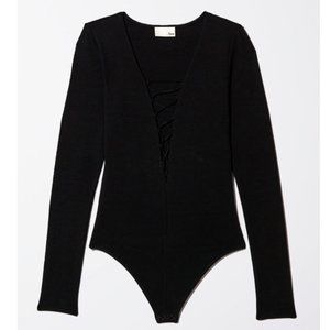 Wilfred Aritzia Free Mayowa Lace Up Bodysuit